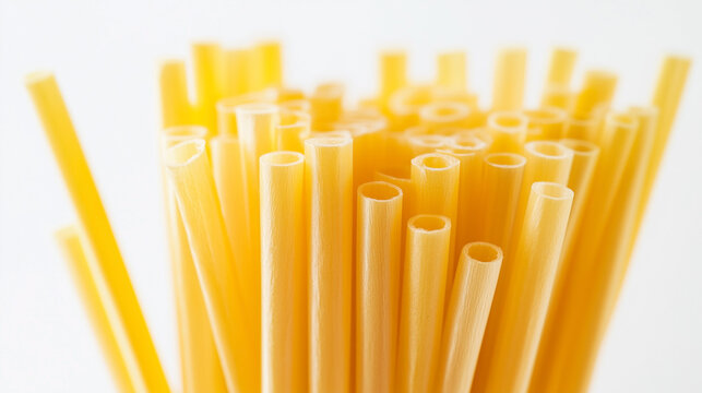 A bunch of yellow pasta