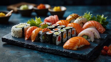 sushi on a plate