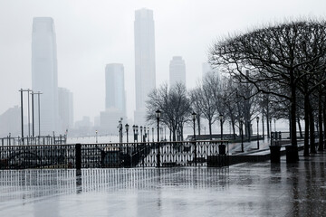 rainy day in the city
