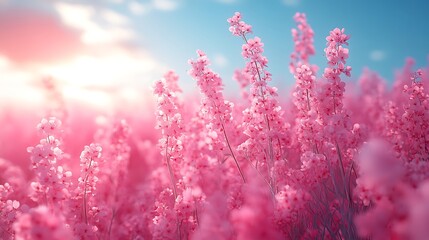 Obraz premium Baby's breath pink flower garden nature scenery wallpaper images