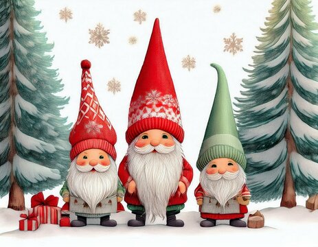 Gnomos e un d&iacute;a invernal, de un d&iacute;a navide&ntilde;o