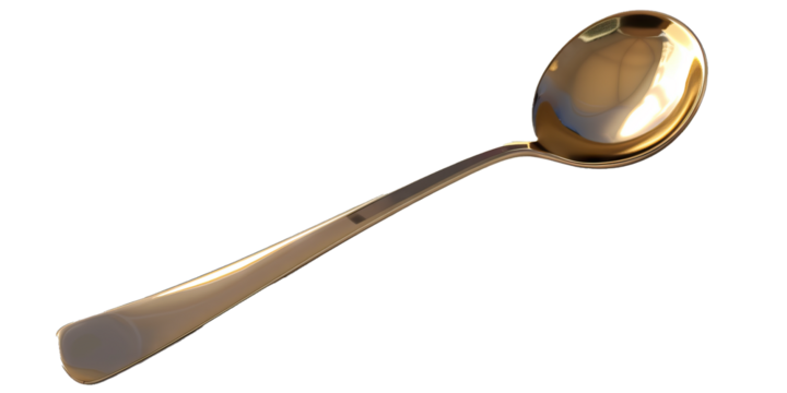 Bar spoon, for stirring cocktails, isolated on transparent background PNG