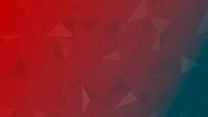 Obraz premium abstract background with red triangles and a cyan gradient to the down right - 4k (3840x2160)