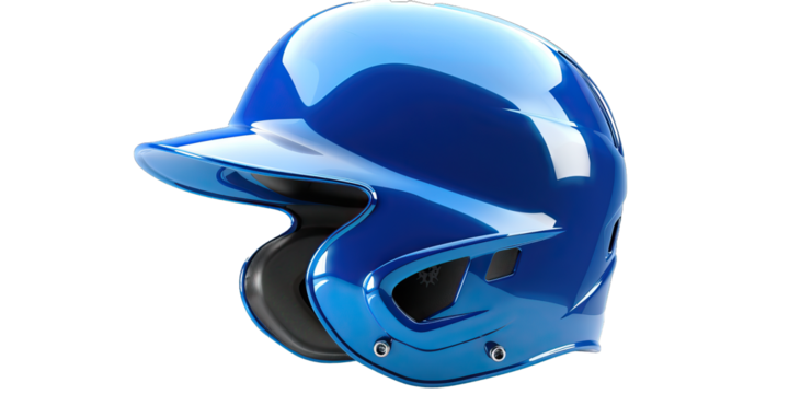 Baseball helmet, for player safety, isolated on transparent background PNG