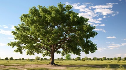 Fototapeta premium A photo of a pecan tree