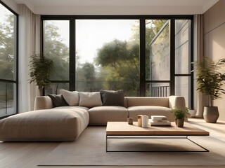 Fototapeta premium living room interior