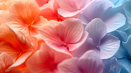 Fototapeta premium Overlapping Translucent Design Patterns in Soft Colors