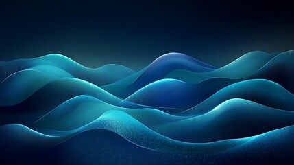Obraz premium Abstract background with blue lines and waves