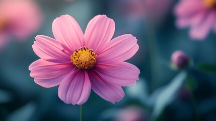 Obraz premium Cornflower garden blooms in soft nature-inspired wallpaper images collection