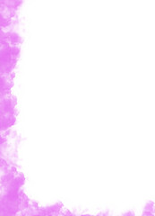 Abstract water color brush background splashing on white background. purple texture design template for birthday invite or card.
