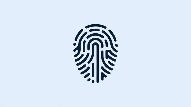 An abstract representation of a fingerprint, symbolizing security and identity confirmation.
