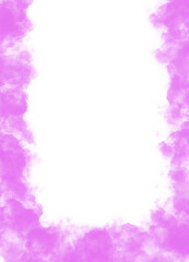 Abstract water color brush background splashing on white background. purple texture design template for birthday invite or card.