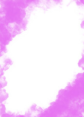 Abstract water color brush background splashing on white background. purple texture design template for birthday invite or card.