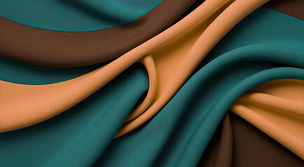 Vibrant Fabric Waves