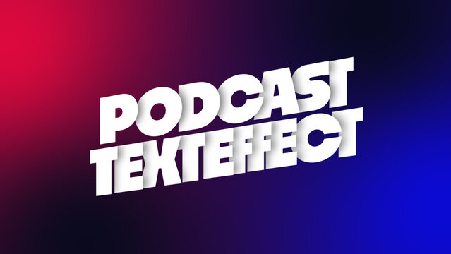 Podcast Text Effect