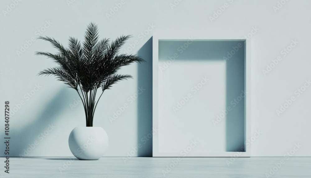 Poster digital prototype mockup with professional layout