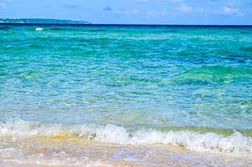 Fototapeta premium 日本にある沖縄宮古島のとても美しい海の風景