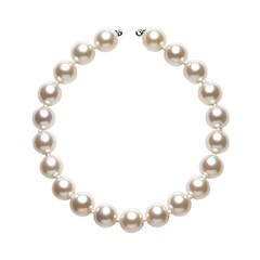 Obraz premium Elegant pearl necklace featuring lustrous round pearls, perfect for adding a touch of sophistication to any outfit.