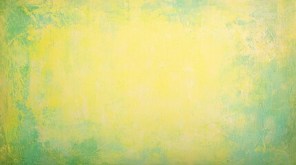Fototapeta premium Yellow and green painted wall creating an abstract background texture with vignette effect, ideal for design projects and creative compositions