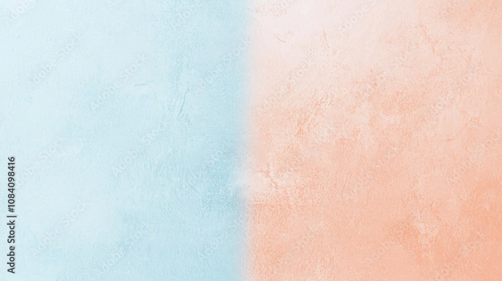 Poster soft pastel blue and peach gradient background with a modern, elegant pattern perfect for various de