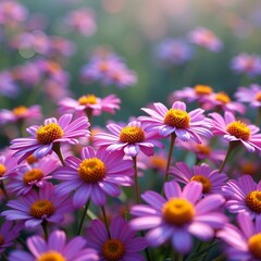 Obraz premium daisies in a garden