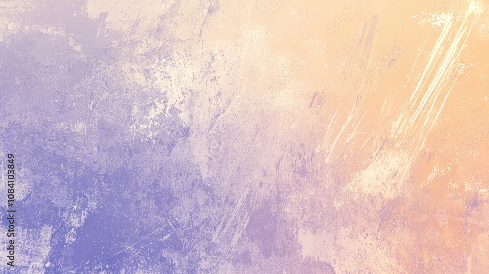 Poster stunning purple and orange gradient background with a unique grunge texture and scratches, perfect f