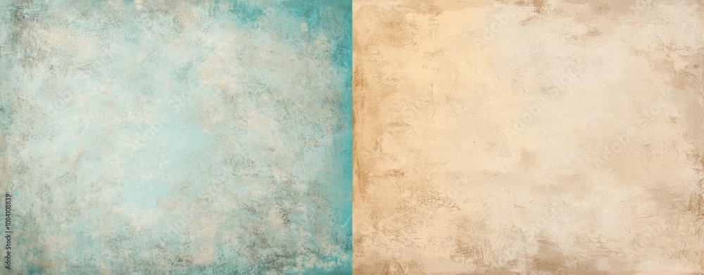 Poster turquoise and beige meet in the middle creating a stylish textured background, perfect for adding a 