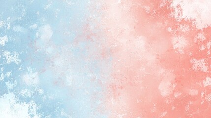 Fototapeta premium Soft pastel hues of pink and blue blend seamlessly in a watercolor background, creating a stunning textured effect with subtle white accents, perfect for artistic and design projects