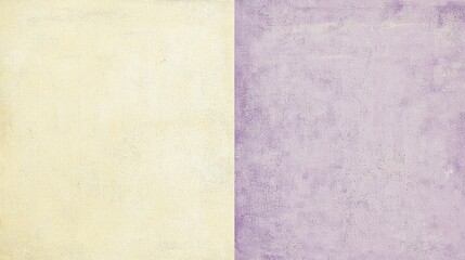 Beautiful split background in pastel yellow and purple colors, perfect for design projects like banners, posters, and cards. Trendy and stylish, with high resolution for various artistic uses