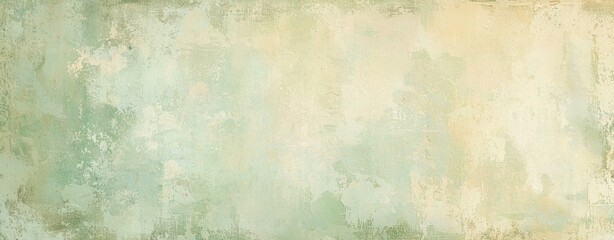 Fototapeta premium Green and beige abstract textured background creating a vintage and artistic backdrop, perfect for design projects needing a touch of elegance and grunge