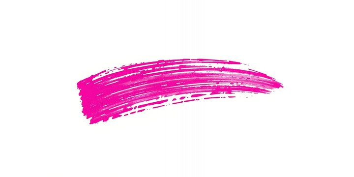 A single swipe of vibrant pink paint.