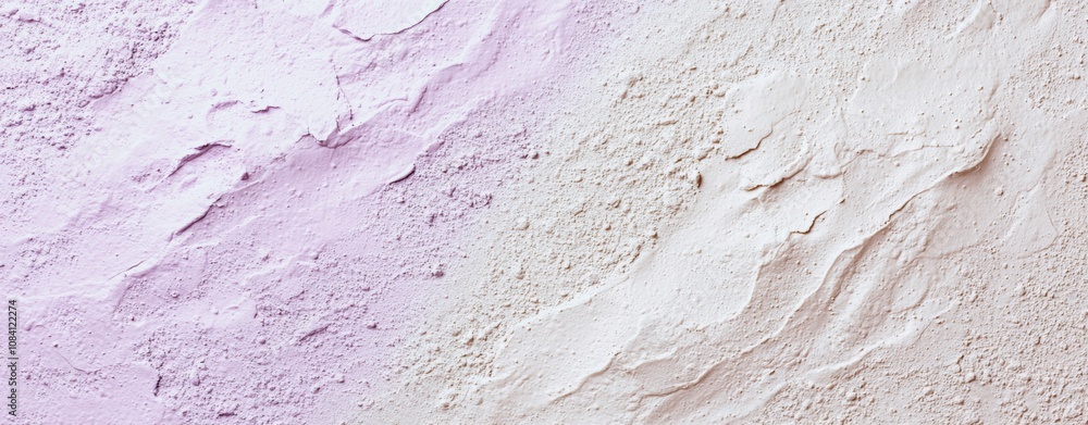 Poster decorative plaster wall showcasing a blend of lavender and beige colors, creating a textured and vis