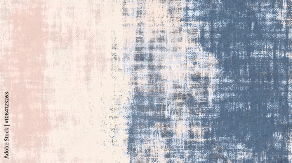 Poster soft pastel hues blend seamlessly with deep blue tones, creating an elegant backdrop with a subtle t