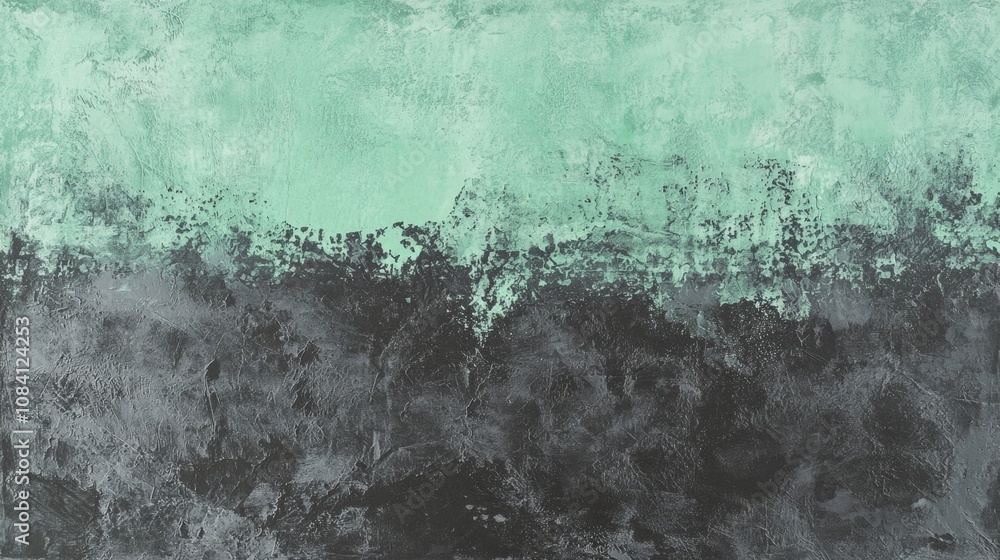 Poster green and gray abstract textured background creating a dramatic contrast, perfect for design project