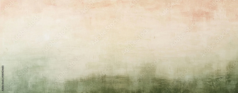 Poster green and orange gradient colors blend together on abstract canvas texture background, creating a so