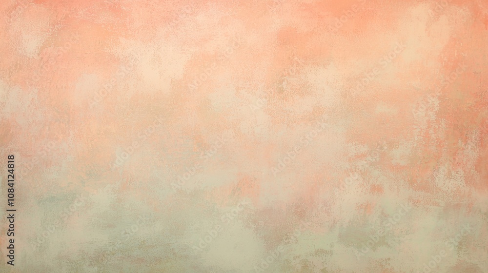 Poster pink and green blend seamlessly in this textured background, evoking a soft and dreamy atmosphere, p