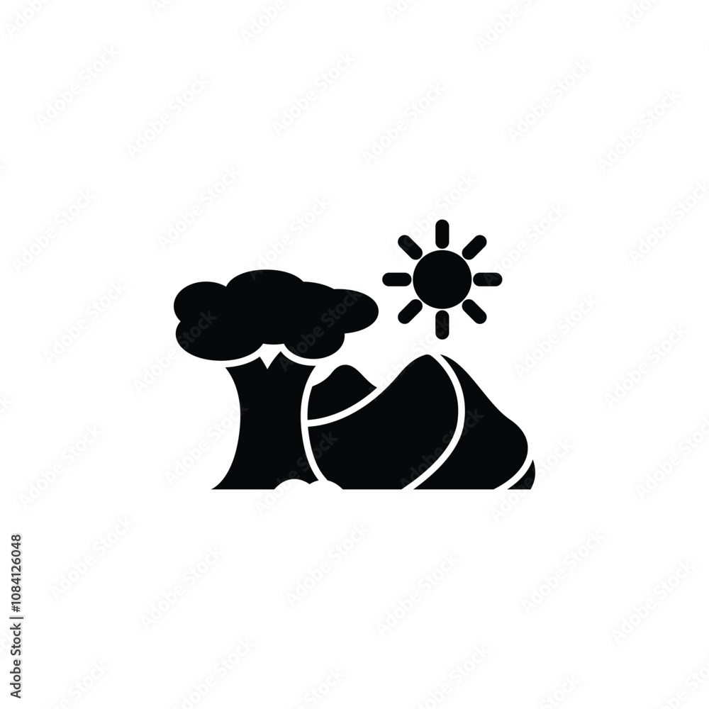 Poster safari icon or logo design isolated sign symbol vector illustration - high quality line style vector