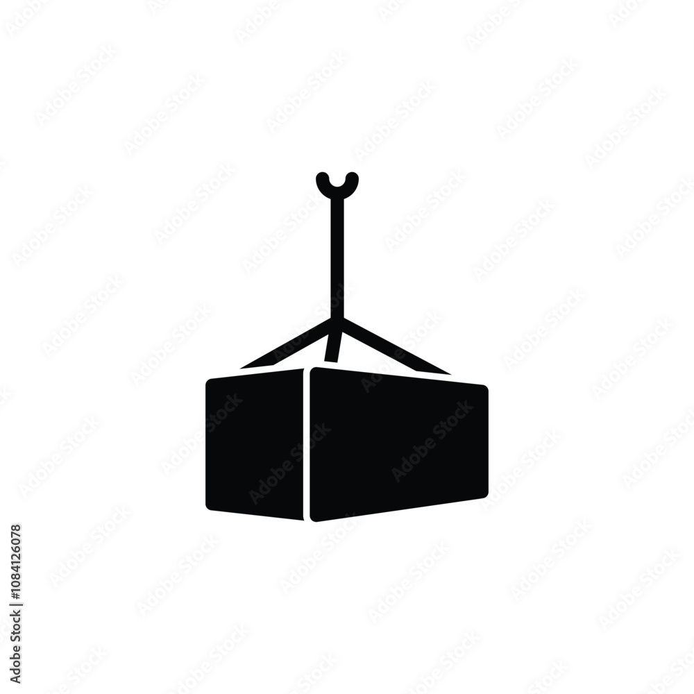 Poster shipment icon or logo design isolated sign symbol vector illustration - high quality line style vect