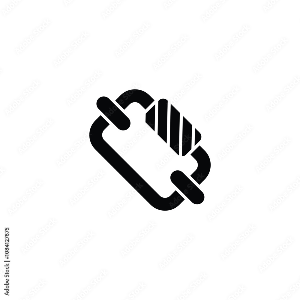 Poster rappelling icon or logo design isolated sign symbol vector illustration - high quality line style ve
