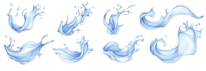 water, wave, vector, sea, illustration, design, pattern, splash, ocean, blue, art, flower, nature, drop, decoration, floral, liquid, icon, symbol,  wallpaper, waves, color, shape, backdrop, Background