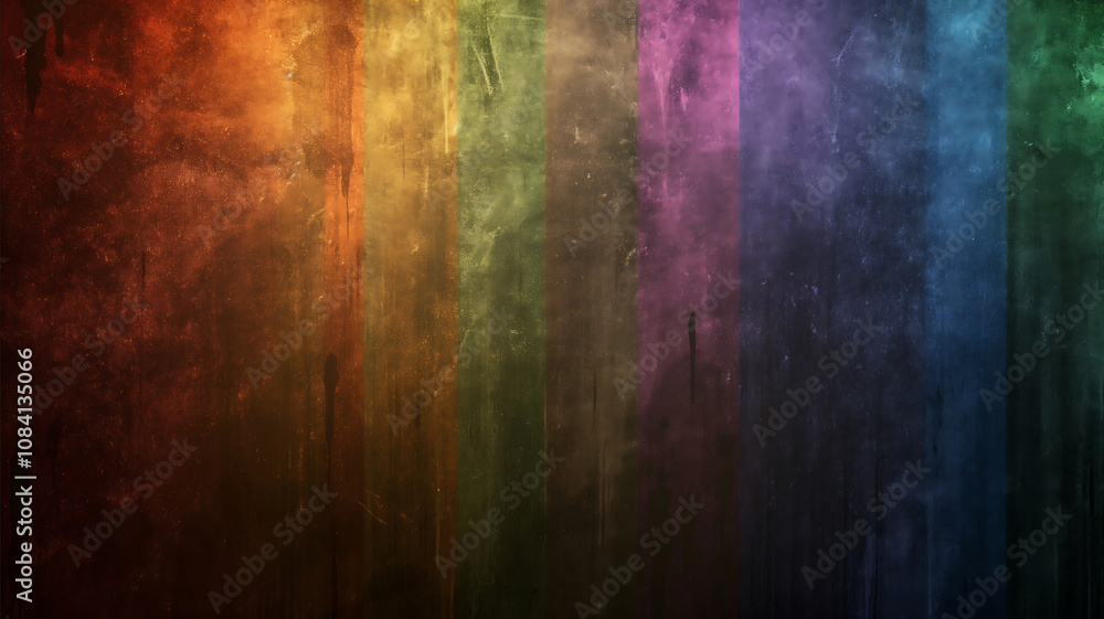 Poster grainy rainbow background with texture to it dark ambient