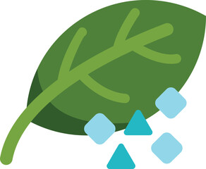 Obraz premium Green leaf losing pixel squares is representing the concept of digital detox