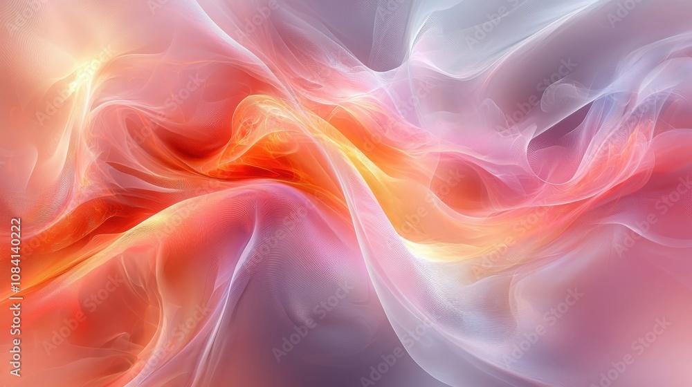 Poster dynamic energy flow abstract art digital canvas colorful swirling patterns modern design vibrant con