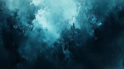 Obraz premium Abstract teal watercolor background, Abstract water color marble texture background