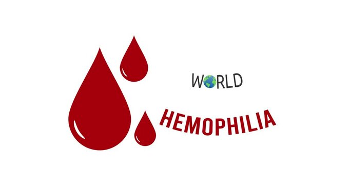 world hemophilia day motion video, ideal for world hemophilia day celebration