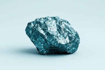 Fototapeta premium High-quality close-up image of a striking mineral rock displaying intricate textures and vibrant colors, perfect for showcasing natural beauty in geological studies or artistic projects.