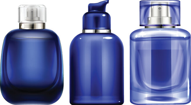 bottle of perfume isolated