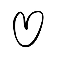 Obraz premium Hand Drawn Heart Doodles 