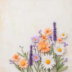 Fototapeta premium Vintage Style Flower Bouquet Poster Design