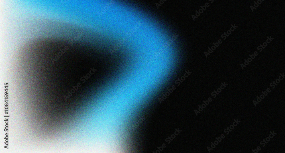Aufkleber blue and white grain gradient background with smooth transition for design